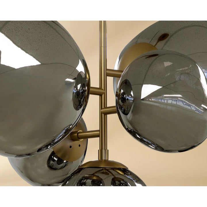 Lampada a Sospensione in Vetro Soffiato Ambra