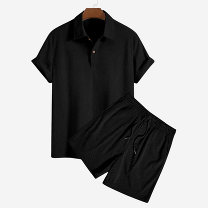Set Estivo Uomo – Camicia in Twill con Pantaloncini