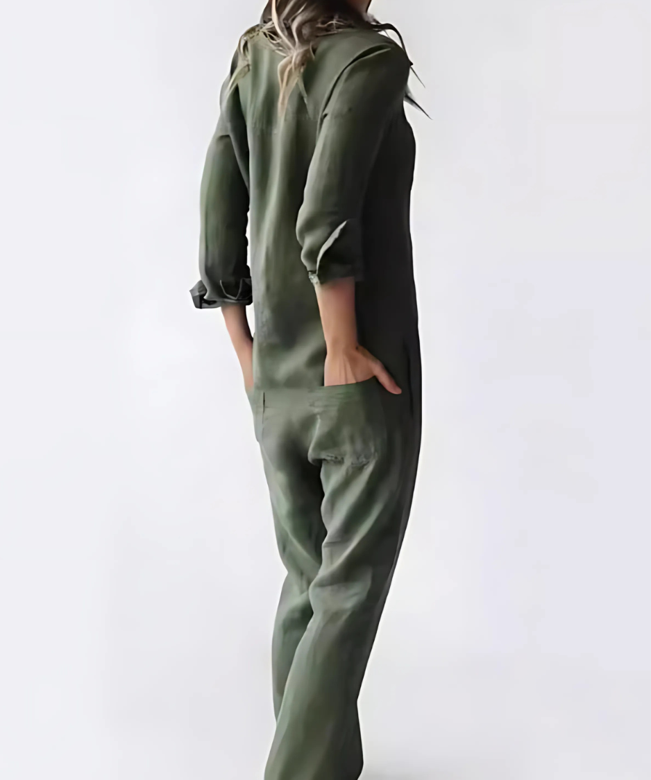 Khloe – tuta intera in lino da donna