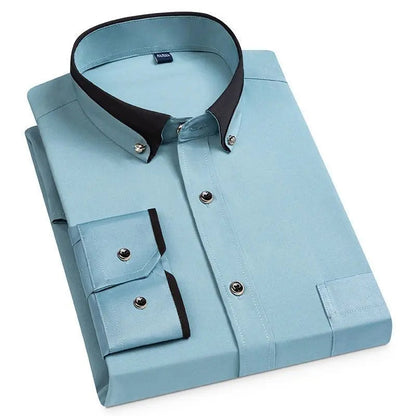 Camicia da Lavoro No-Stiro con Elastan