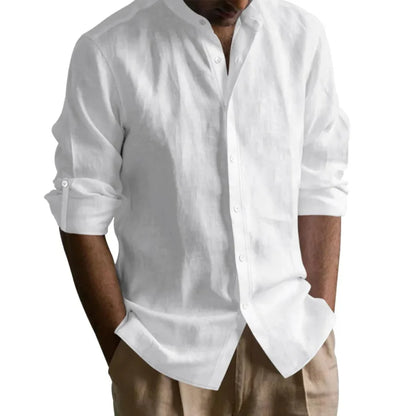 Camicia con Collo alla Coreana da Uomo