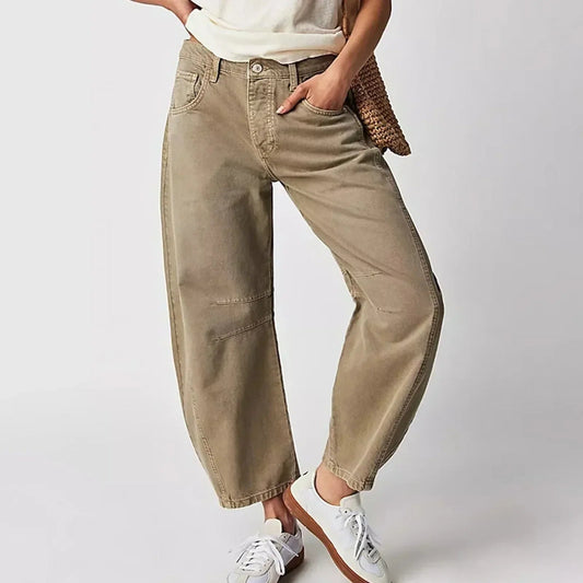 Pantaloni Ampi con Vestibilità Rilassata