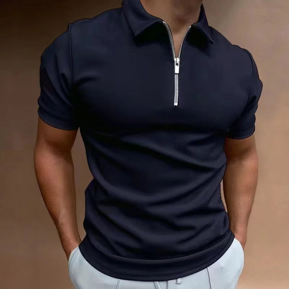 Leonardo – polo di stile con collo a zip