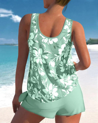 Set Costume Tankini Due Pezzi da Donna