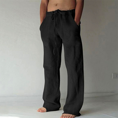 Pantalone Lounge a Vita Alta con Coulisse per Uomo
