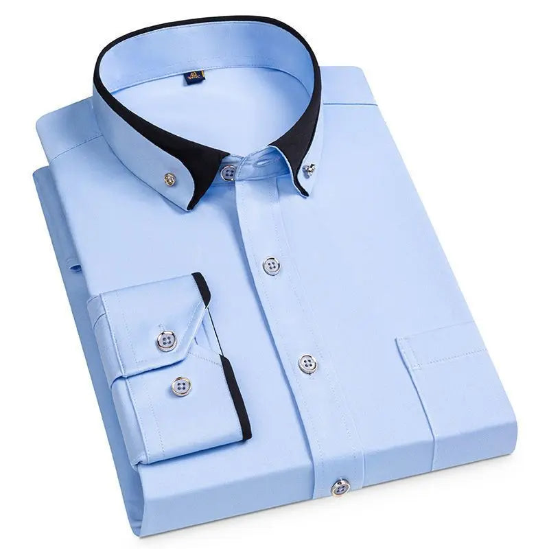 Camicia da Lavoro No-Stiro con Elastan