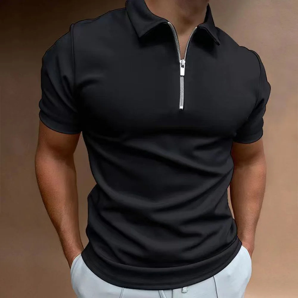 Leonardo – polo di stile con collo a zip