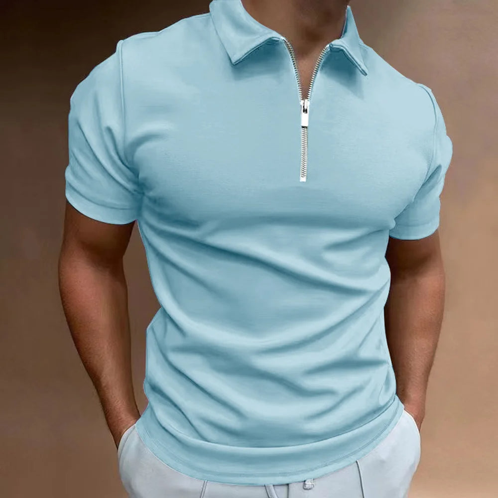 Leonardo – polo di stile con collo a zip
