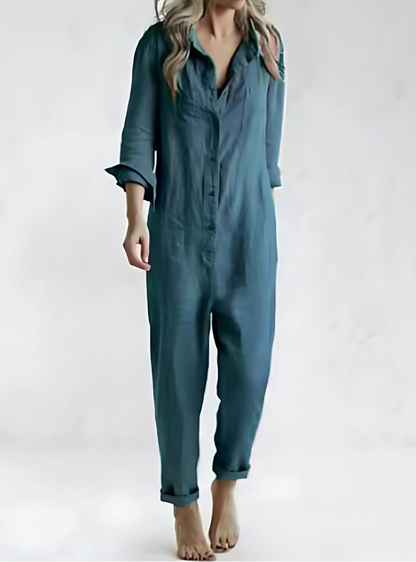 Khloe – tuta intera in lino da donna
