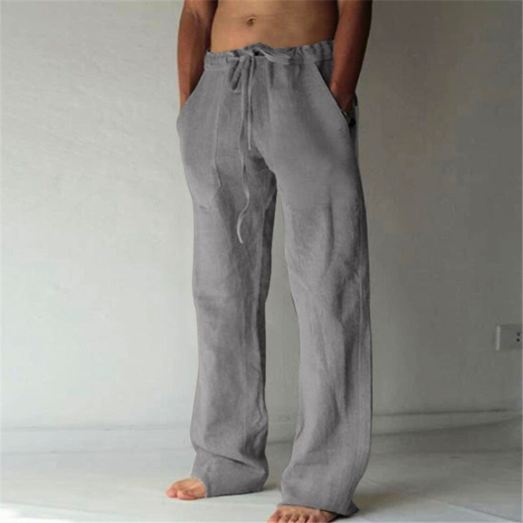 Pantalone Lounge a Vita Alta con Coulisse per Uomo