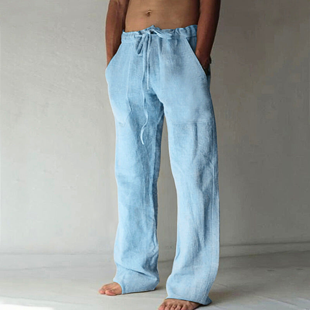 Pantalone Lounge a Vita Alta con Coulisse per Uomo