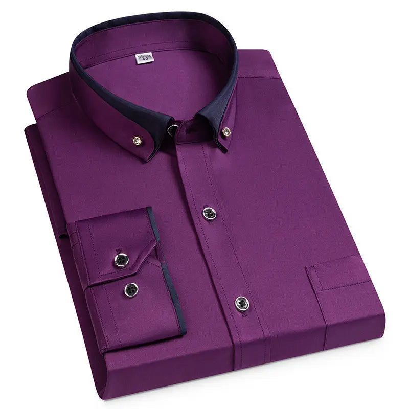 Camicia da Lavoro No-Stiro con Elastan