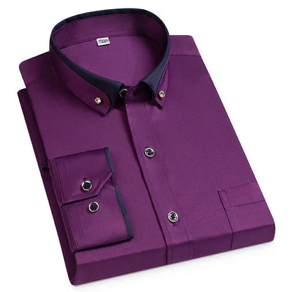 Camicia da Lavoro No-Stiro con Elastan