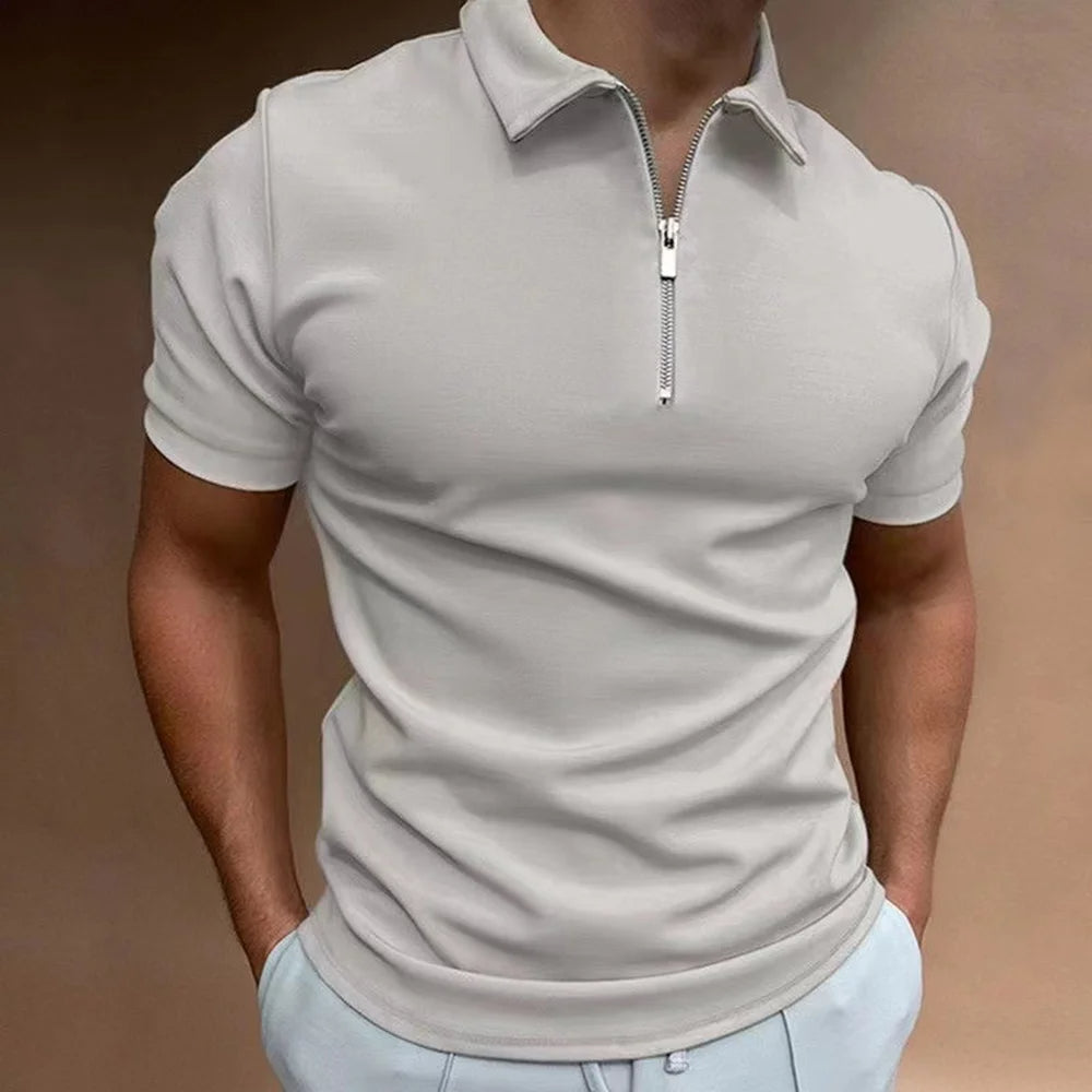 Leonardo – polo di stile con collo a zip