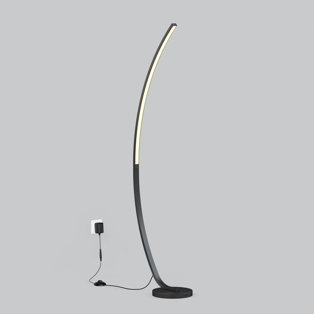 Lampada da Terra ad Arco con Base in Marmo
