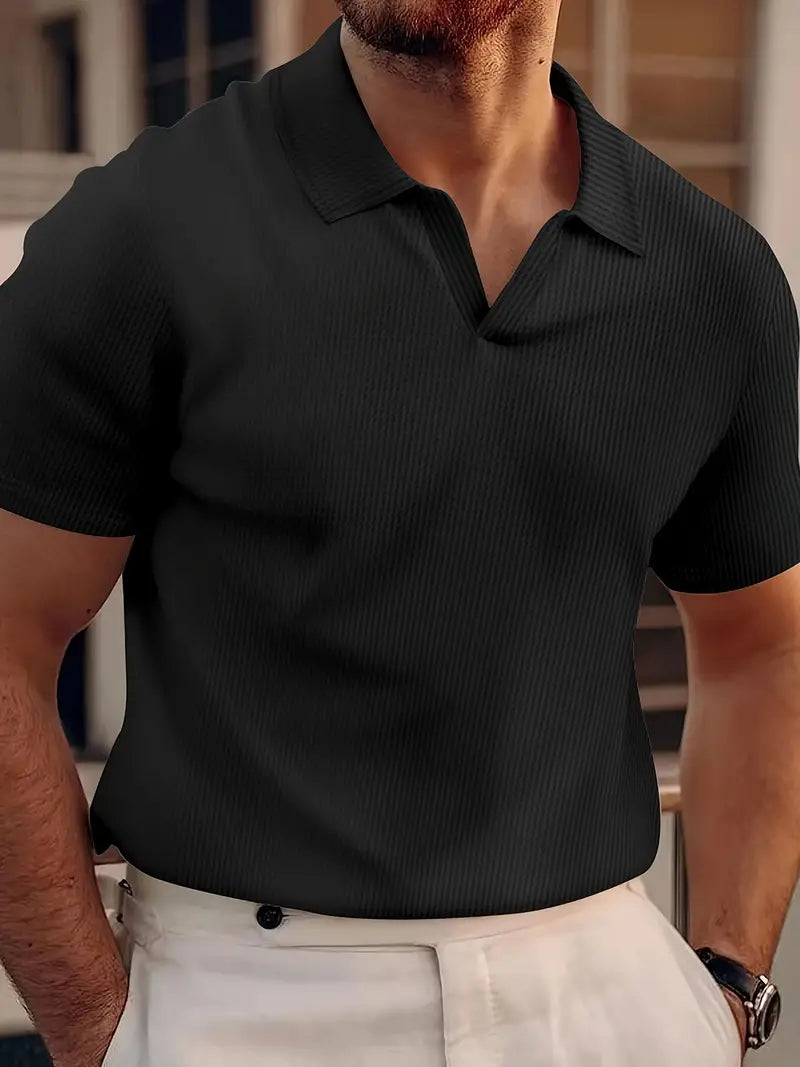 Polo comoda da uomo a maniche corte