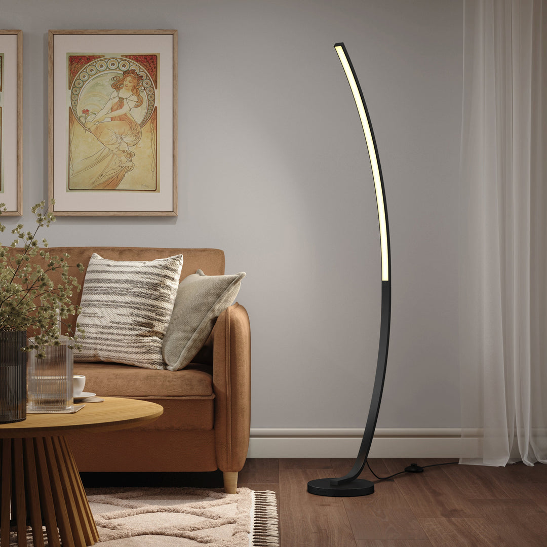 Lampada da Terra ad Arco con Base in Marmo