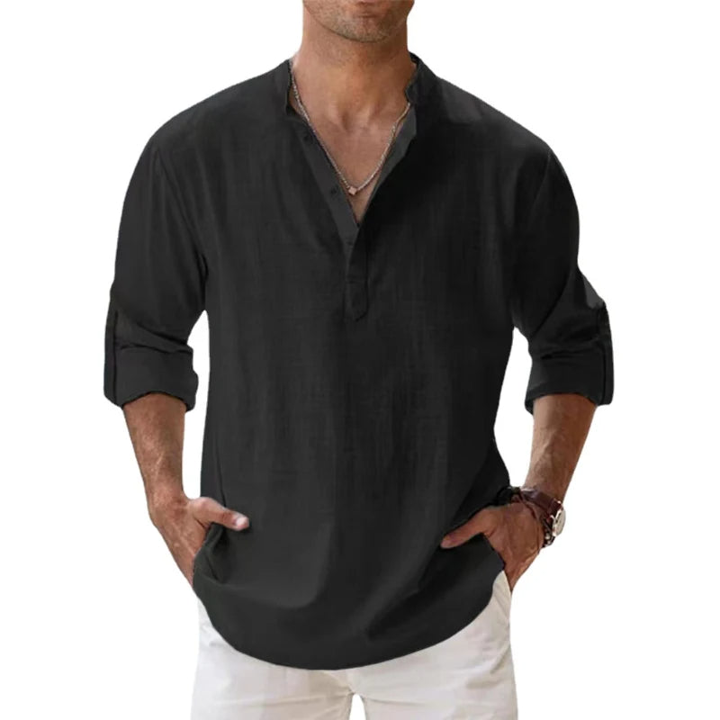 Camicia da Uomo con Chiusura a Bottoni