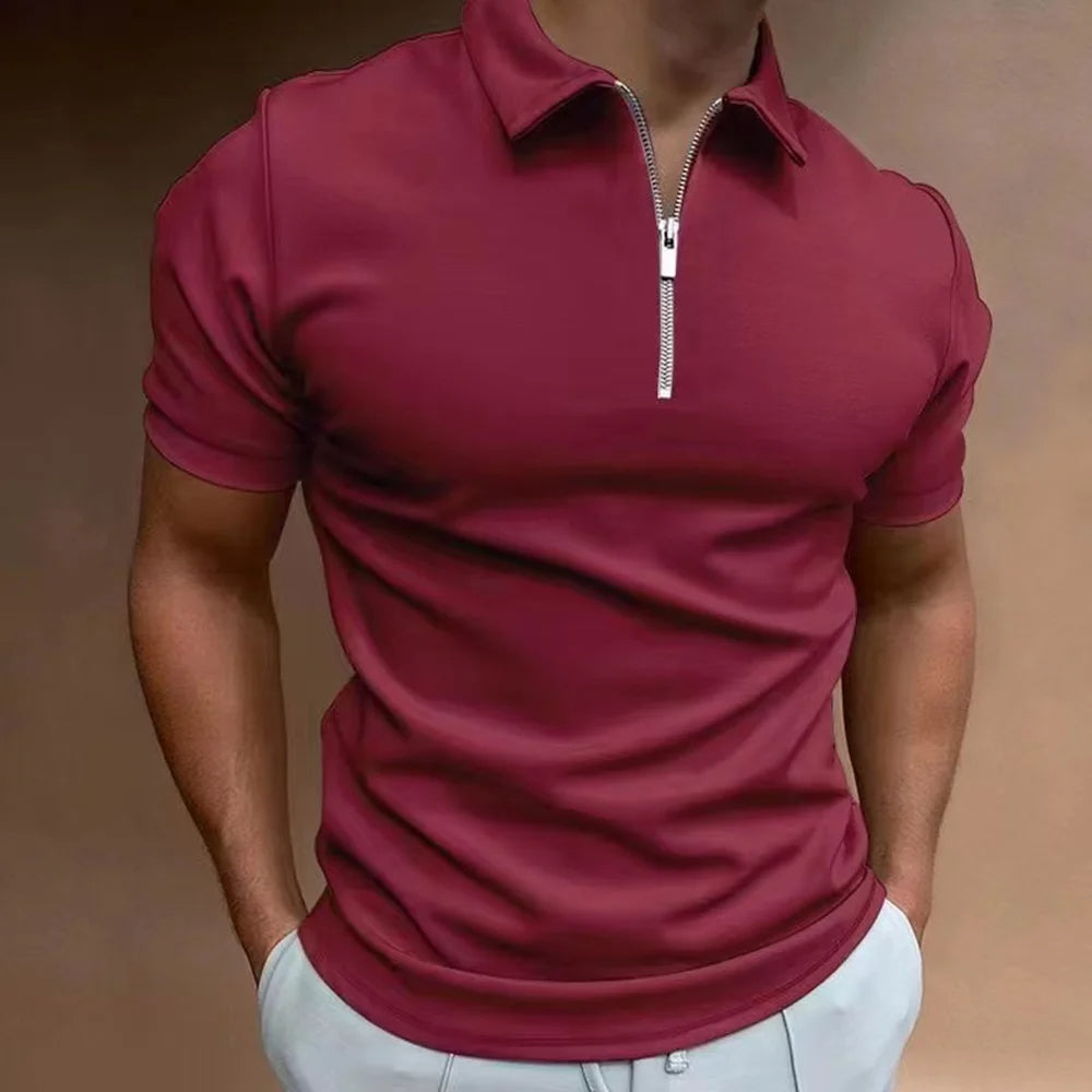 Leonardo – polo di stile con collo a zip