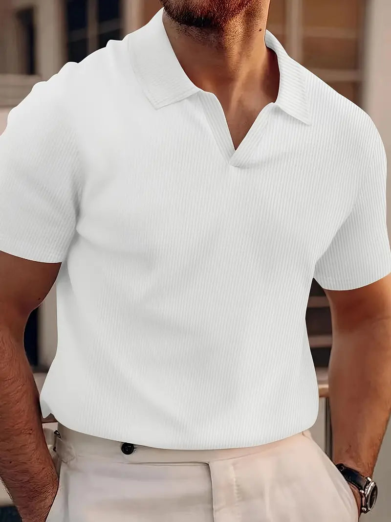Polo comoda da uomo a maniche corte