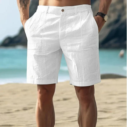 Bermuda comodi in lino da uomo