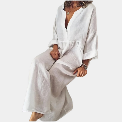 Abito Casual Monocromatico da Donna