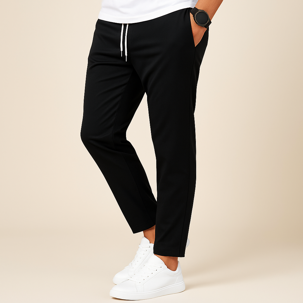 Pantalone slim fit con coulisse da uomo
