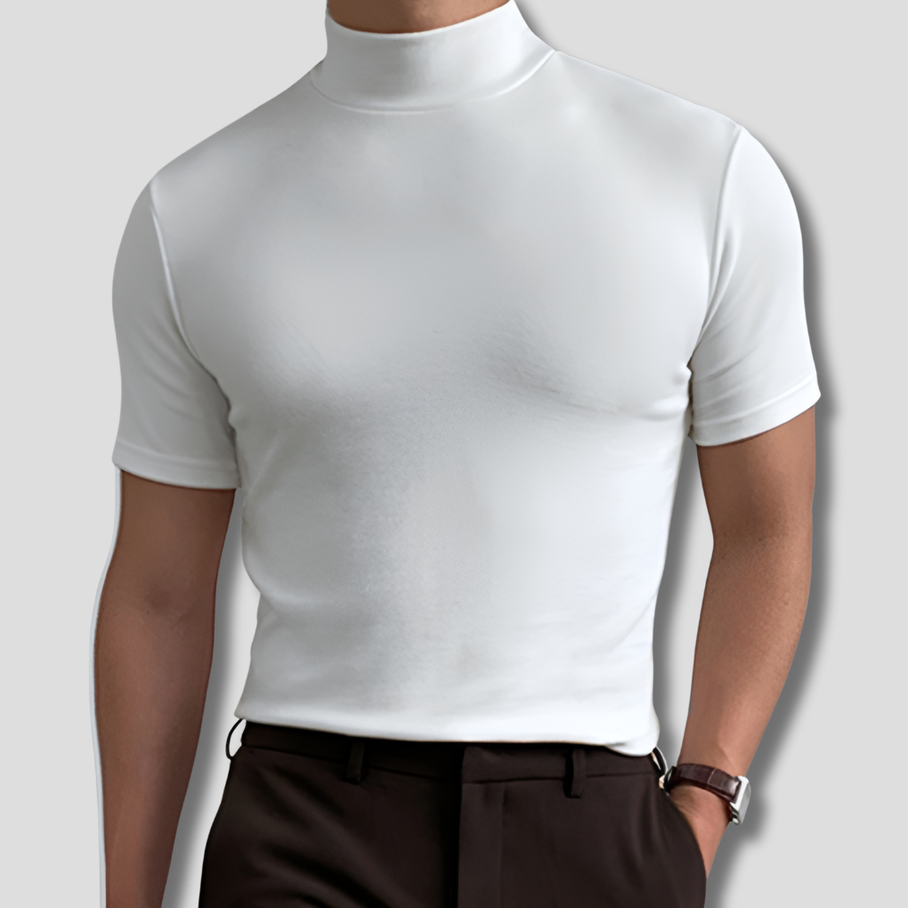 Maglia a collo alto traspirante da uomo