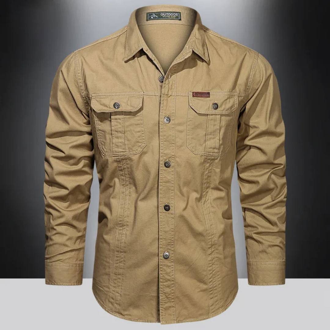 Camicia outdoor a maniche lunghe da uomo