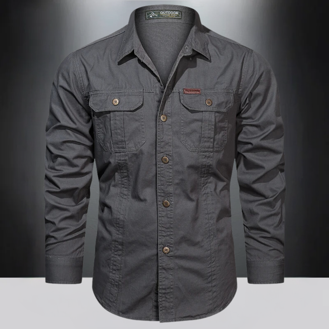 Camicia outdoor a maniche lunghe da uomo