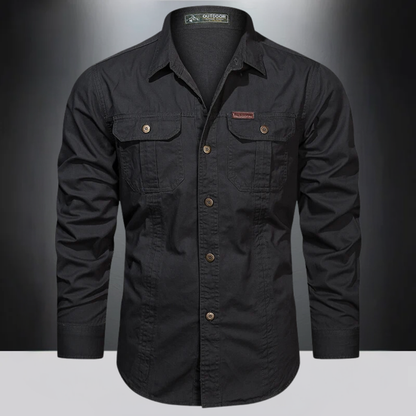 Camicia outdoor a maniche lunghe da uomo