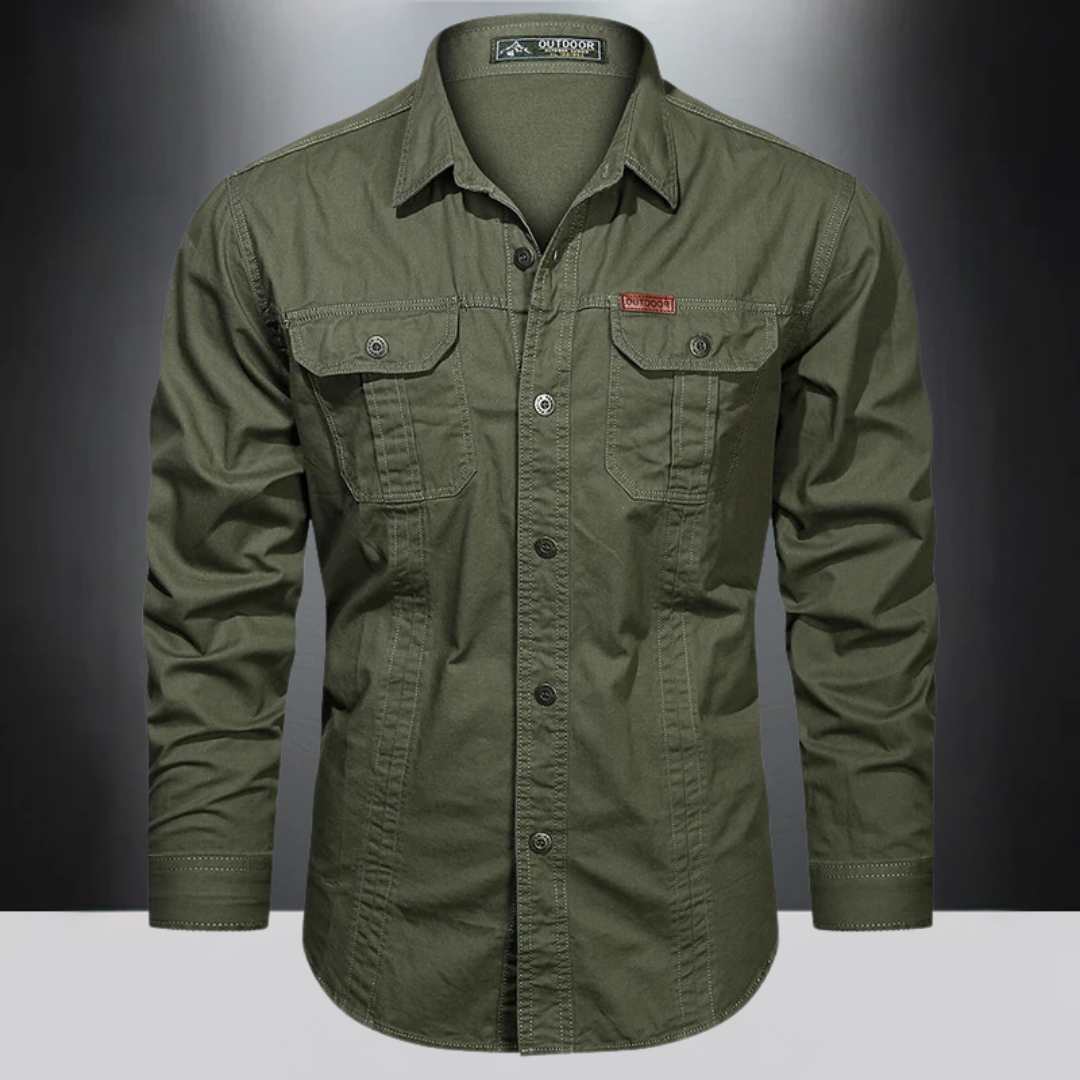 Camicia outdoor a maniche lunghe da uomo