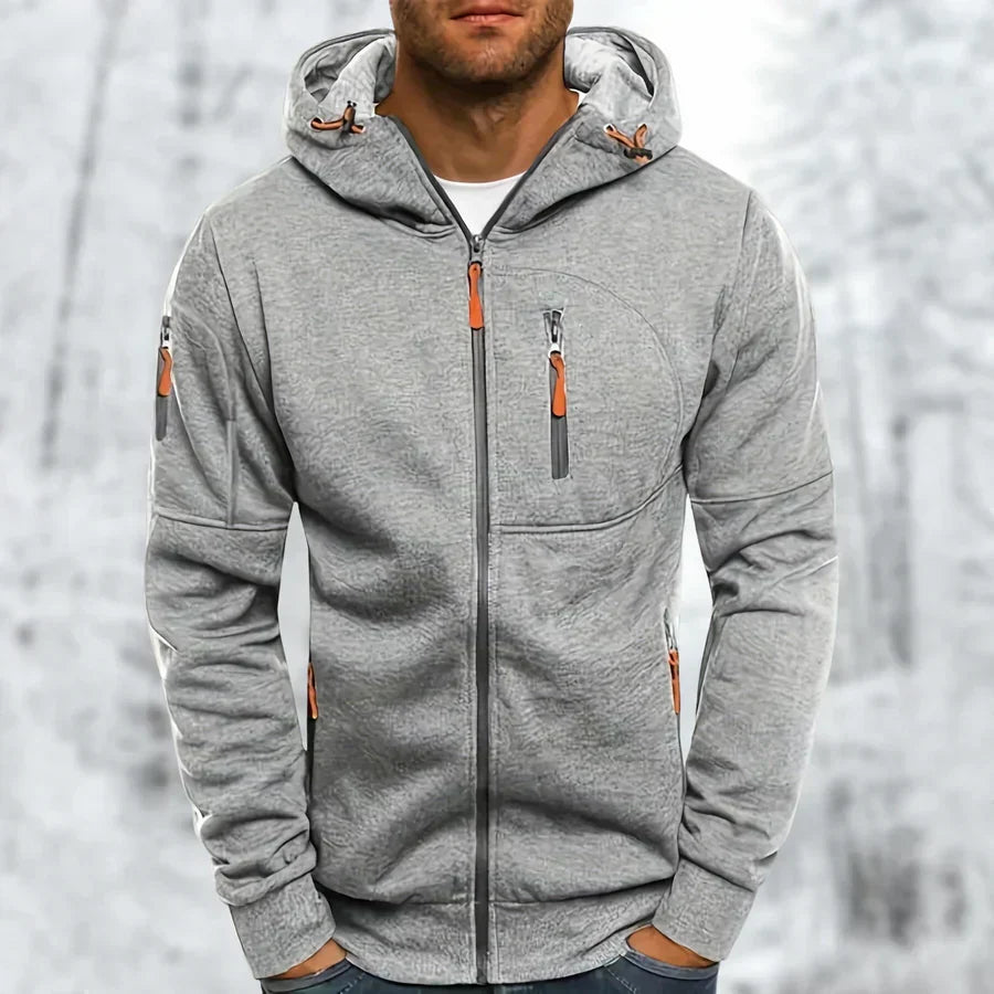 MetroFlex – Felpa con Cappuccio e Zip da Uomo