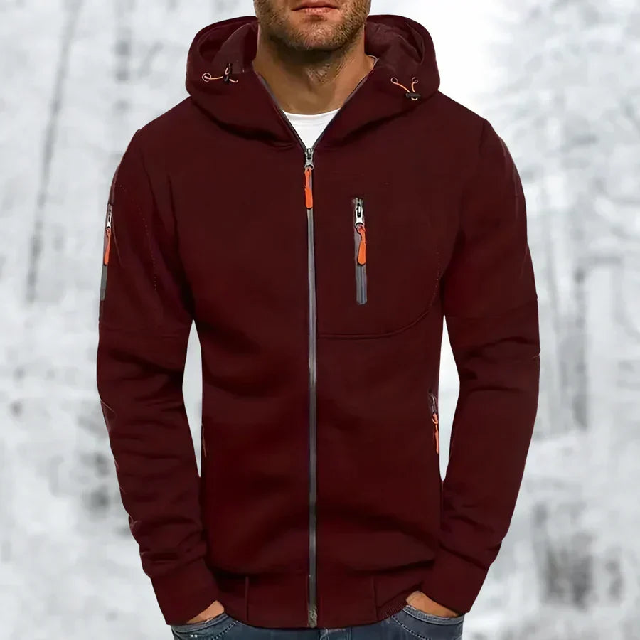 MetroFlex – Felpa con Cappuccio e Zip da Uomo