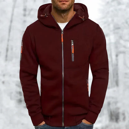 MetroFlex – Felpa con Cappuccio e Zip da Uomo