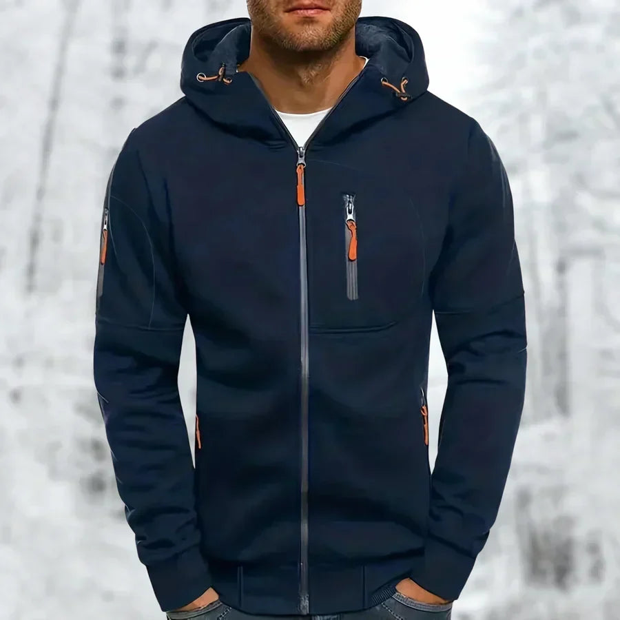 MetroFlex – Felpa con Cappuccio e Zip da Uomo