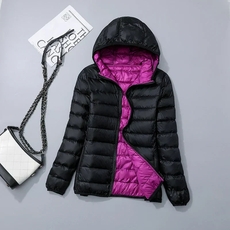 Piumino con Cappuccio da Donna