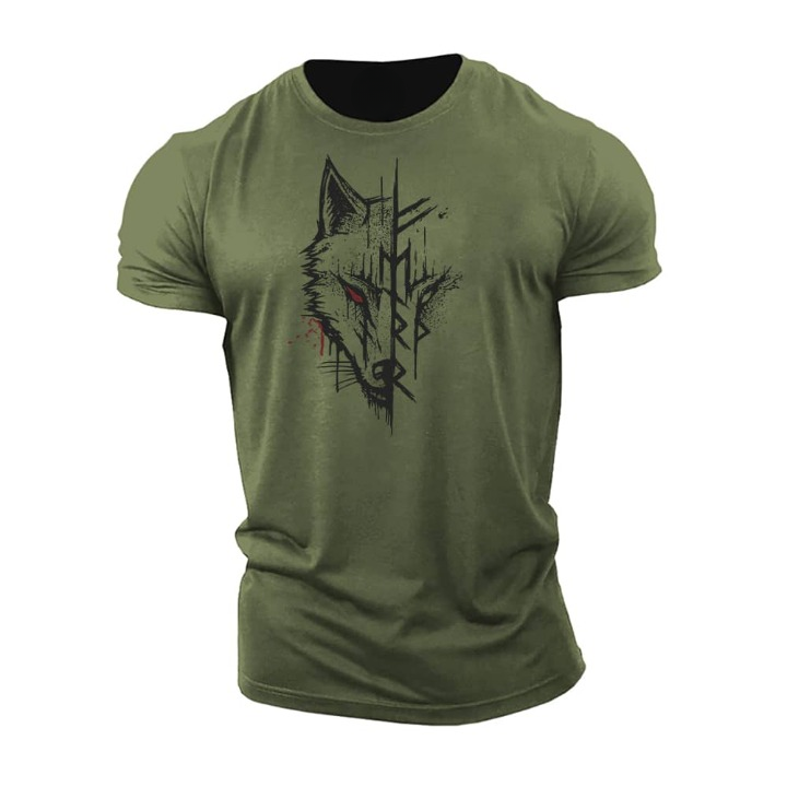 T-shirt a maniche corte in cotone da uomo