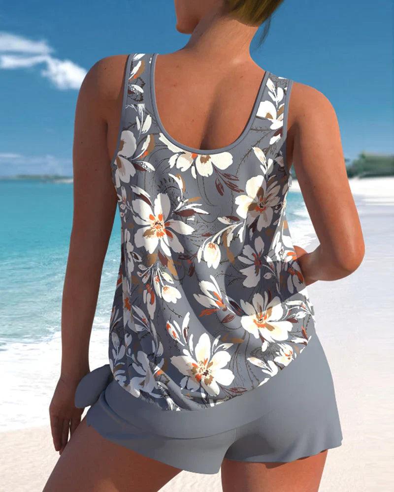 Set Costume Tankini Due Pezzi da Donna