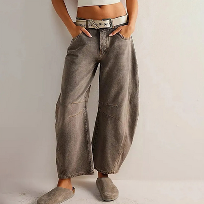 Pantaloni Ampi con Vestibilità Rilassata