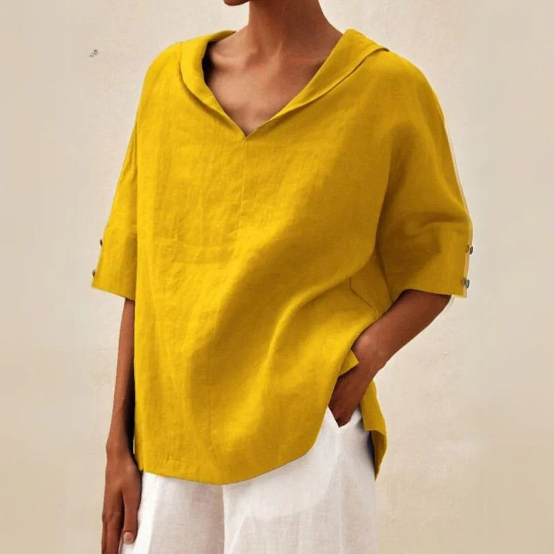 Camicia estiva in lino da donna