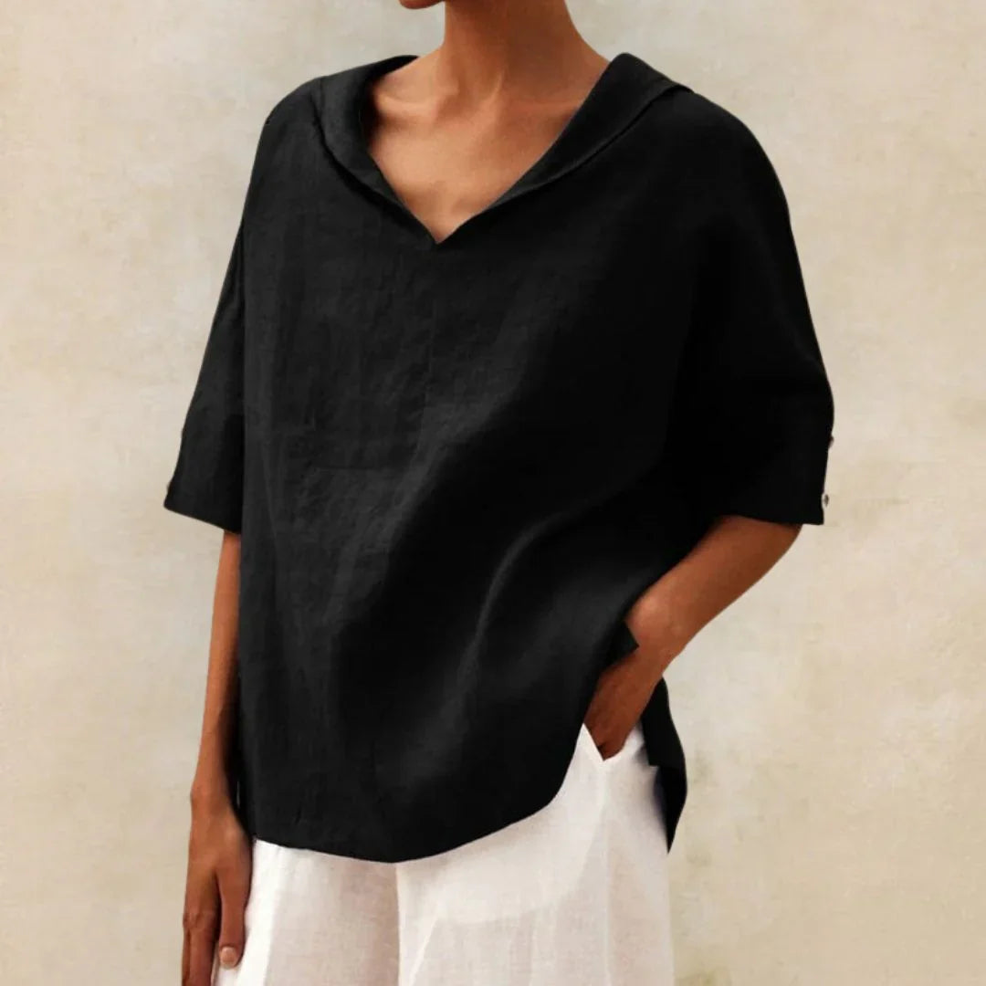 Camicia estiva in lino da donna