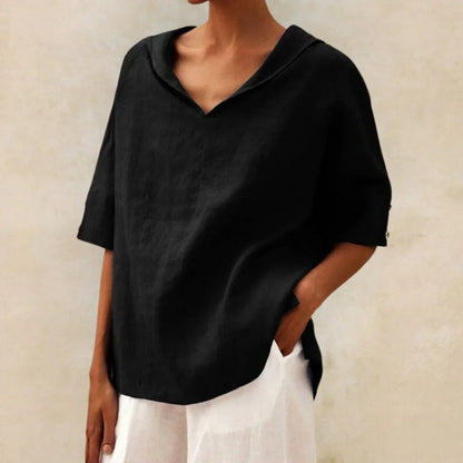 Camicia estiva in lino da donna