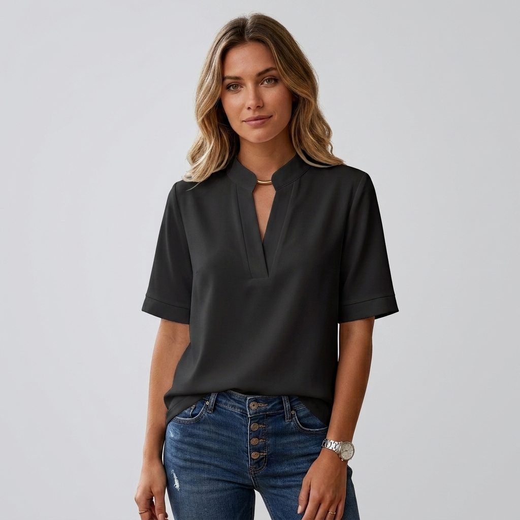 Elegante Camicetta da Donna con Collo Raffinato