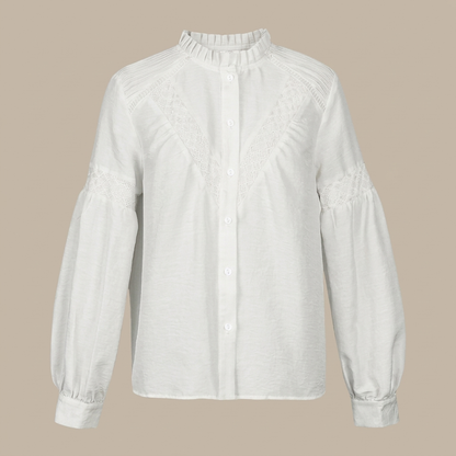 Camicetta Casual con Ruches e Texture
