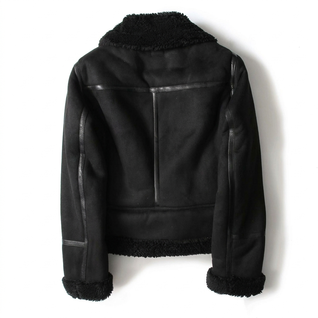 Giacca Biker Donna Foderata in Teddy