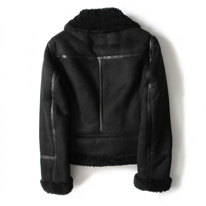 Giacca Biker Donna Foderata in Teddy