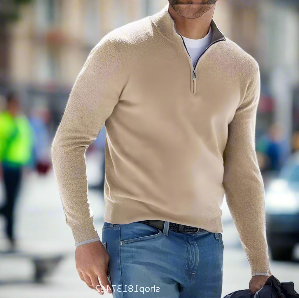 Maglione da uomo con zip