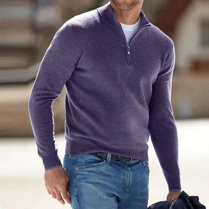 Maglione da uomo con zip