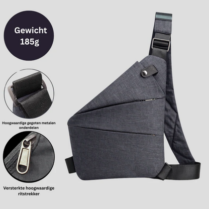 Borsa a Tracolla Unisex Antifurto con Piu Tasche